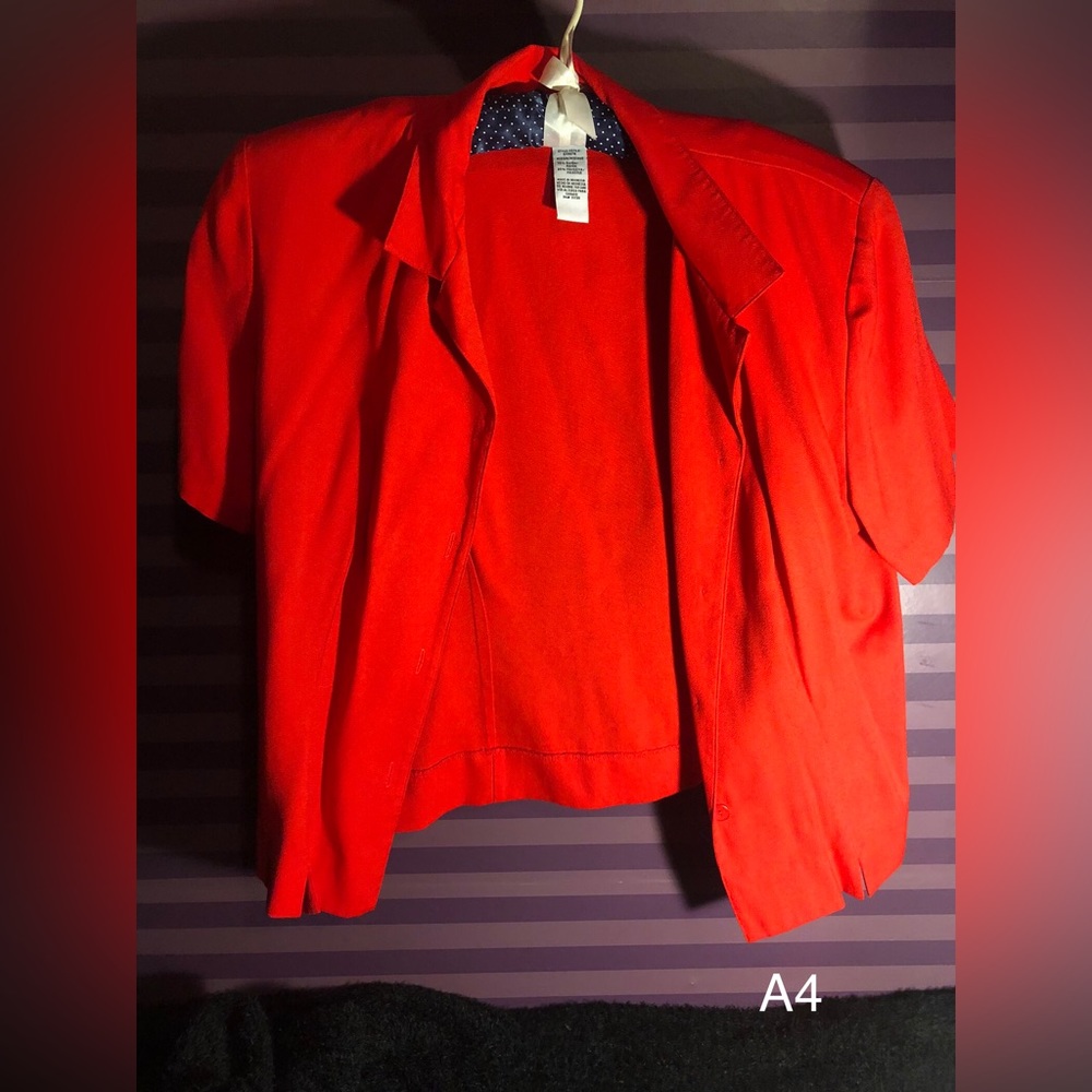 Sag Harbor Red blouse size medium